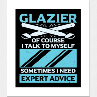 Funny Glazier Window Glass Installer Gift Posters and Art